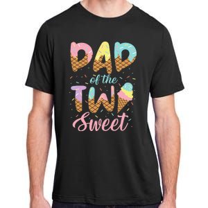 Dad of the Two Sweet Birthday Ice Cream Adult ChromaSoft Performance T-Shirt