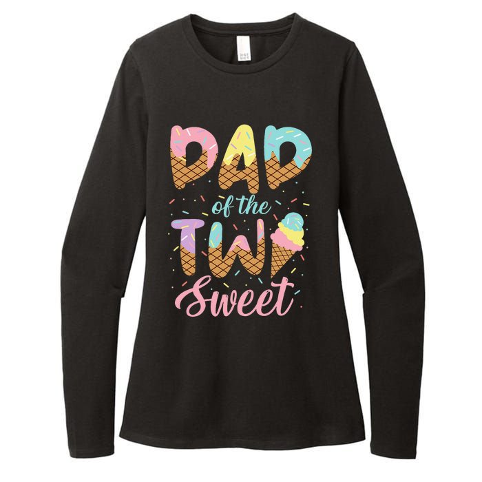 Dad of the Two Sweet Birthday Ice Cream Womens CVC Long Sleeve Shirt