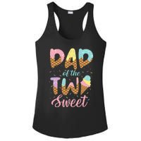 Dad of the Two Sweet Birthday Ice Cream Ladies PosiCharge Competitor Racerback Tank