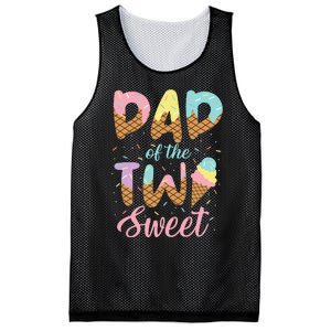 Dad of the Two Sweet Birthday Ice Cream Mesh Reversible Basketball Jersey Tank