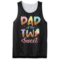 Dad of the Two Sweet Birthday Ice Cream Mesh Reversible Basketball Jersey Tank