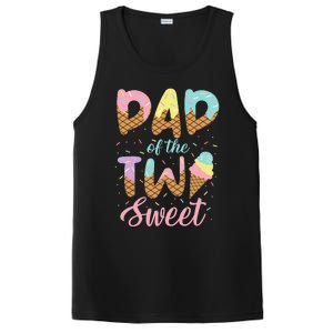 Dad of the Two Sweet Birthday Ice Cream PosiCharge Competitor Tank