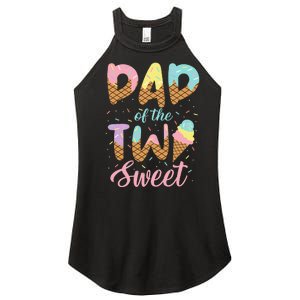 Dad of the Two Sweet Birthday Ice Cream Women's Perfect Tri Rocker Tank