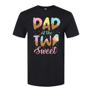 Dad of the Two Sweet Birthday Ice Cream Softstyle CVC T-Shirt