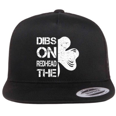 Dibs On The Redhead Flat Bill Trucker Hat