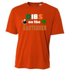 Dibs On The Bartender Cute Gift Funny St Patricks Day Ing Meaningful Gift Cooling Performance Crew T-Shirt