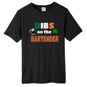 Dibs On The Bartender Cute Gift Funny St Patricks Day Ing Meaningful Gift Tall Fusion ChromaSoft Performance T-Shirt