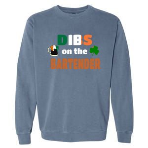 Dibs On The Bartender Cute Gift Funny St Patricks Day Ing Meaningful Gift Garment-Dyed Sweatshirt