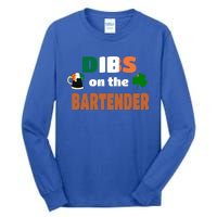 Dibs On The Bartender Cute Gift Funny St Patricks Day Ing Meaningful Gift Tall Long Sleeve T-Shirt