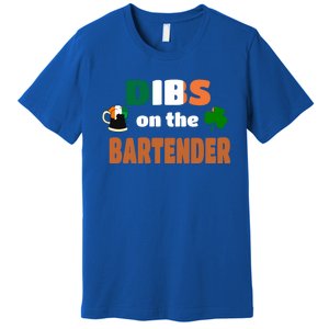 Dibs On The Bartender Cute Gift Funny St Patricks Day Ing Meaningful Gift Premium T-Shirt