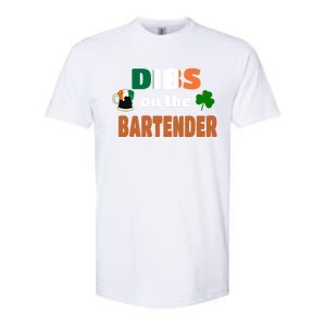 Dibs On The Bartender Cute Gift Funny St Patricks Day Ing Meaningful Gift Softstyle CVC T-Shirt