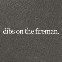 Dibs On The Fireman Cotton Canvas Backpack