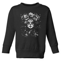 Day of the Dead Sugar Skull La Catrina Festive Mexican Design Toddler Sweatshirt