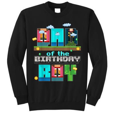 Dad Of The Birthday Boy Video Game Pixel Sweatshirt