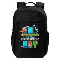 Dad Of The Birthday Boy Video Game Pixel Backpack