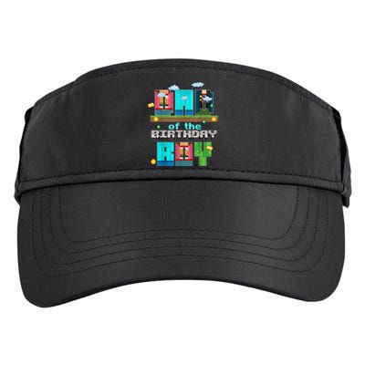 Dad Of The Birthday Boy Video Game Pixel Adult Drive Performance Visor