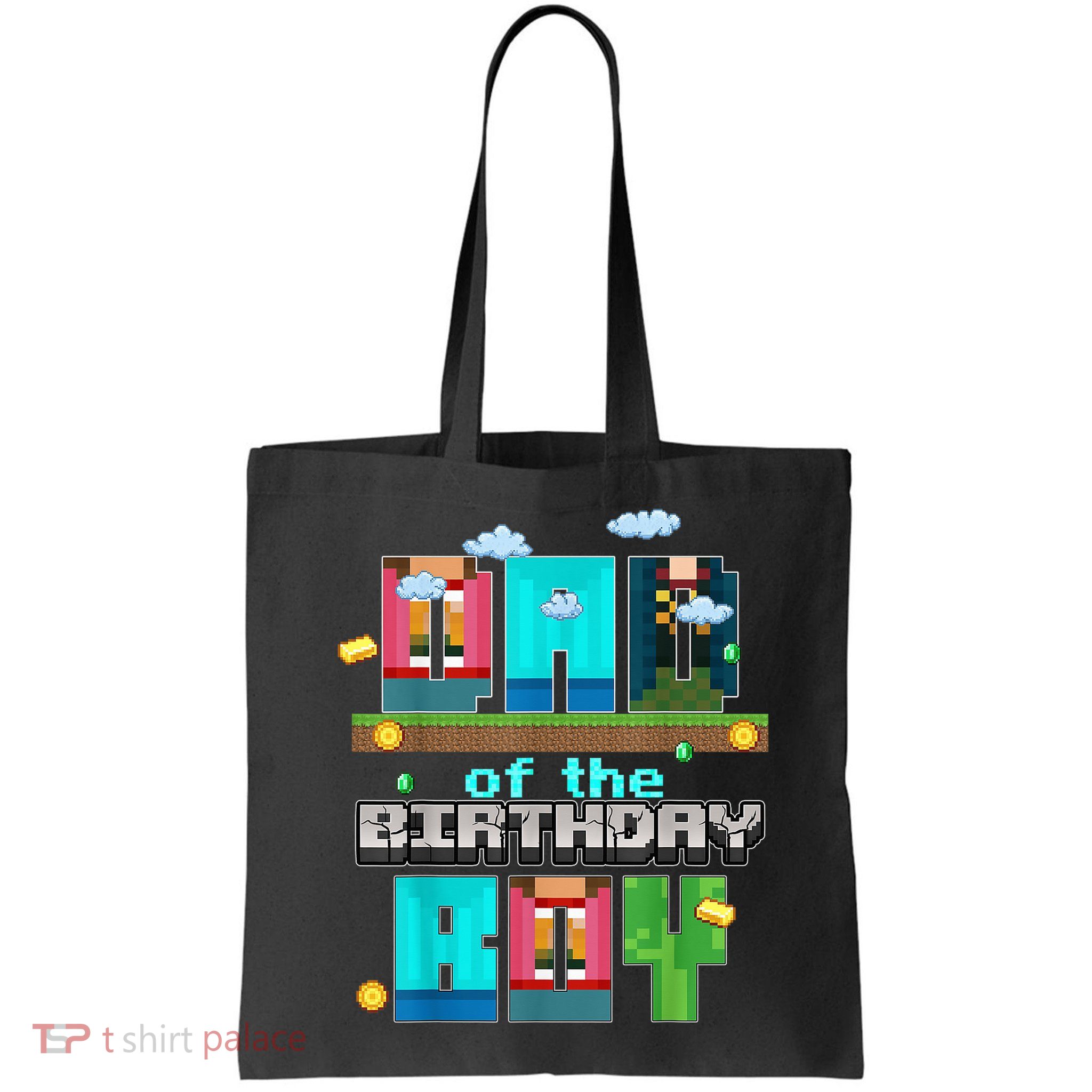 Dad Of The Birthday Boy Video Game Pixel Bag