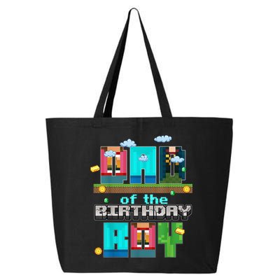 Dad Of The Birthday Boy Video Game Pixel 25L Jumbo Tote