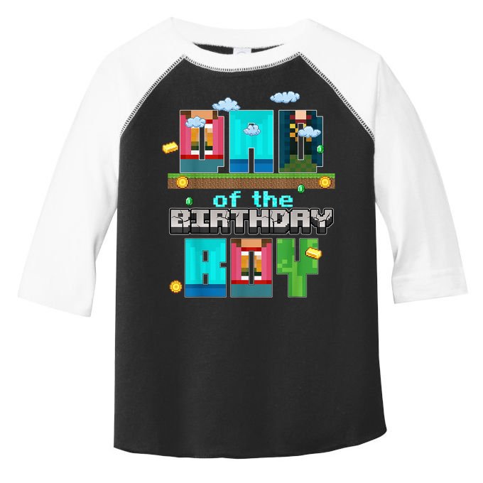 Dad Of The Birthday Boy Video Game Pixel Toddler Fine Jersey T-Shirt