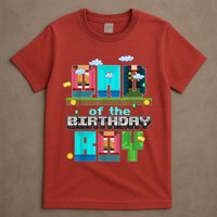 Dad Of The Birthday Boy Video Game Pixel T-Shirt