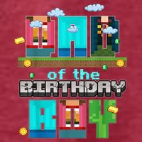 Dad Of The Birthday Boy Video Game Pixel Womens T-Shirt