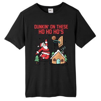 Dunkin' On These Ho Ho Ho's Christmas Quote  Tall Fusion ChromaSoft Performance T-Shirt