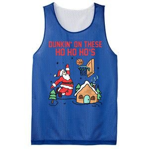 Dunkin' On These Ho Ho Ho's Christmas Quote  Mesh Reversible Basketball Jersey Tank