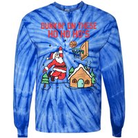 Dunkin' On These Ho Ho Ho's Christmas Quote  Tie-Dye Long Sleeve Shirt