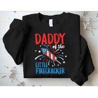 Daddy Of The Little Firecracker Pregnancy Announcement Sweatshirt