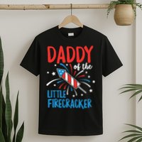 Daddy Of The Little Firecracker Pregnancy Announcement T-Shirt