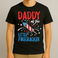 Daddy Of The Little Firecracker Pregnancy Announcement T-Shirt