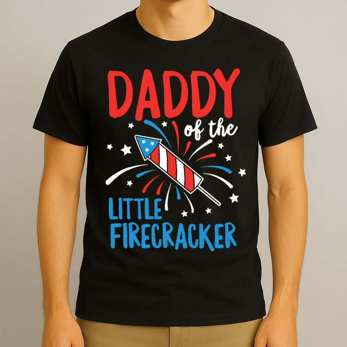 Daddy Of The Little Firecracker Pregnancy Announcement T-Shirt