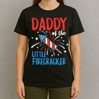 Daddy Of The Little Firecracker Pregnancy Announcement T-Shirt