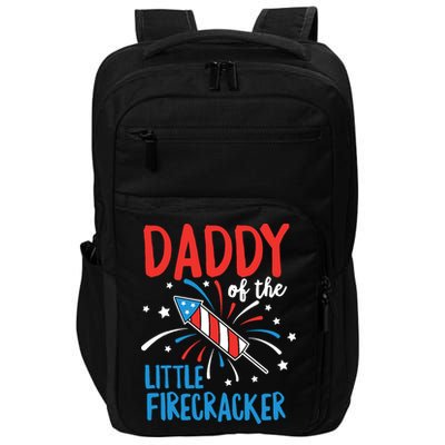 Daddy Of The Little Firecracker Pregnancy Announcement Impact Tech Backpack