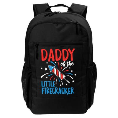 Daddy Of The Little Firecracker Pregnancy Announcement Backpack