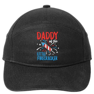 Daddy Of The Little Firecracker Pregnancy Announcement 7-Panel Snapback Hat