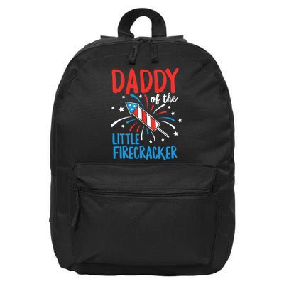 Daddy Of The Little Firecracker Pregnancy Announcement 16 in Basic Backpack