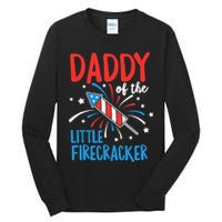 Daddy Of The Little Firecracker Pregnancy Announcement Tall Long Sleeve T-Shirt