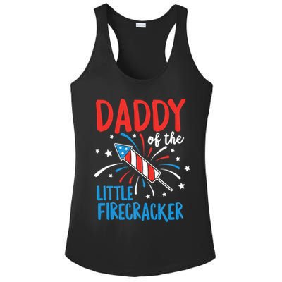 Daddy Of The Little Firecracker Pregnancy Announcement Ladies PosiCharge Competitor Racerback Tank