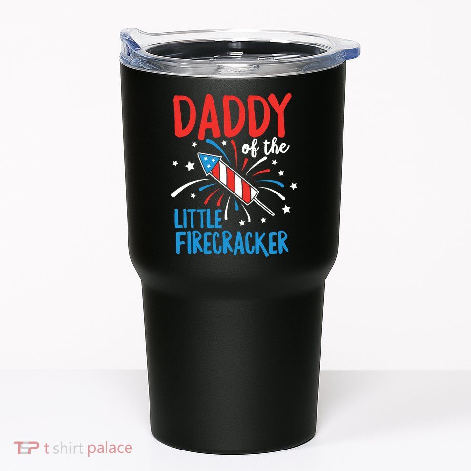 Daddy Of The Little Firecracker Pregnancy Announcement Tumbler