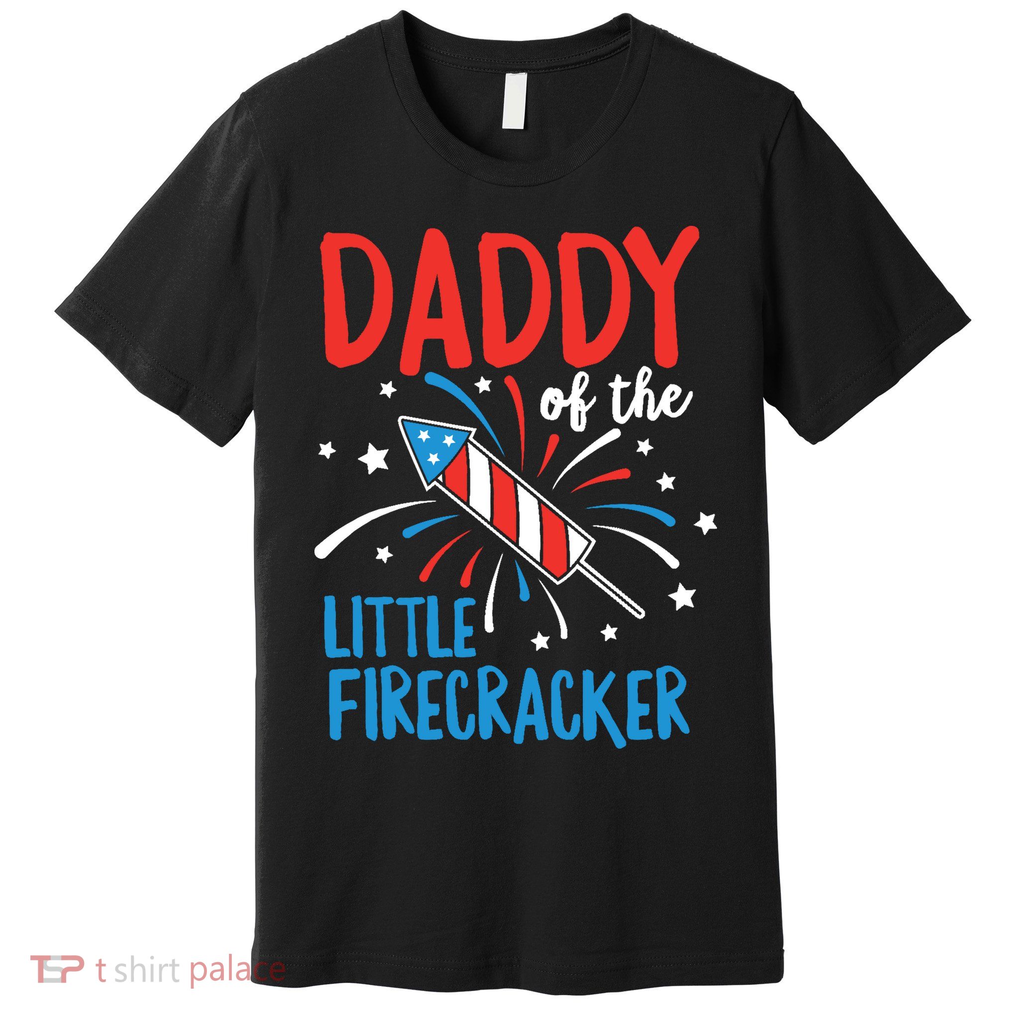 Daddy Of The Little Firecracker Pregnancy Announcement Premium T-Shirt