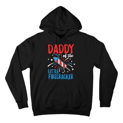 Daddy Of The Little Firecracker Pregnancy Announcement Tall Hoodie