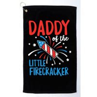 Daddy Of The Little Firecracker Pregnancy Announcement Golf Towel