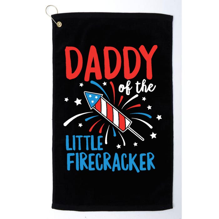 Daddy Of The Little Firecracker Pregnancy Announcement Golf Towel
