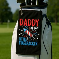 Daddy Of The Little Firecracker Pregnancy Announcement Golf Towel