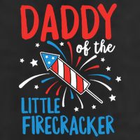 Daddy Of The Little Firecracker Pregnancy Announcement Golf Towel