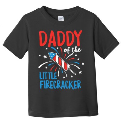 Daddy Of The Little Firecracker Pregnancy Announcement Toddler T-Shirt