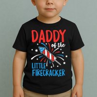 Daddy Of The Little Firecracker Pregnancy Announcement Toddler T-Shirt