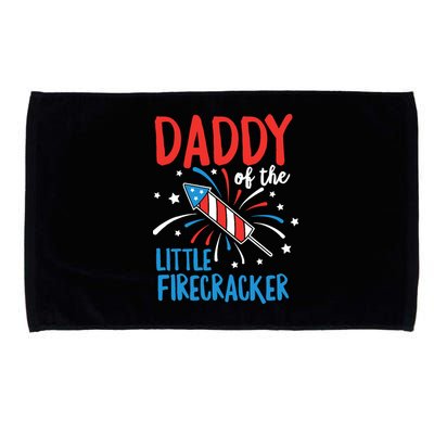 Daddy Of The Little Firecracker Pregnancy Announcement Microfiber Hand Towel