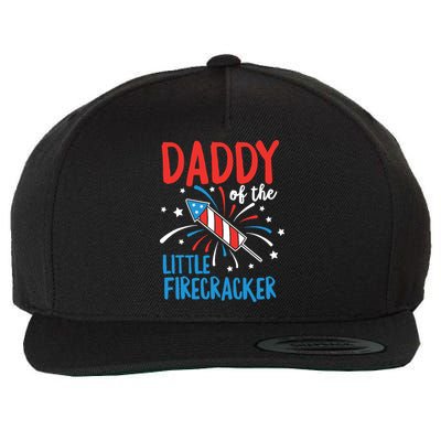 Daddy Of The Little Firecracker Pregnancy Announcement Wool Snapback Cap